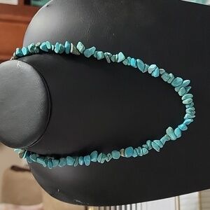 Turquoise Stone Chips Southwestern Necklace